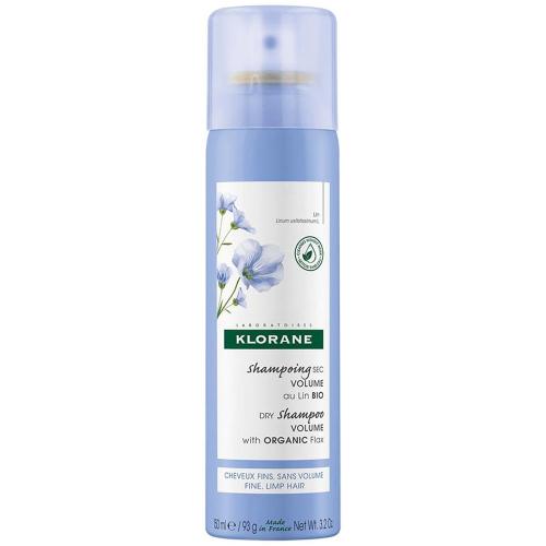 Klorane Linum Dry Shampoo with Organic Flax Ξηρό Σαμπουάν για Όγκο με Ίνες Βιολογικού Λιναριού 150ml